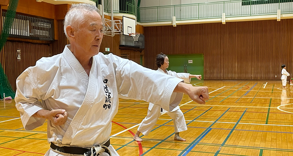 町田の道場での練習風景